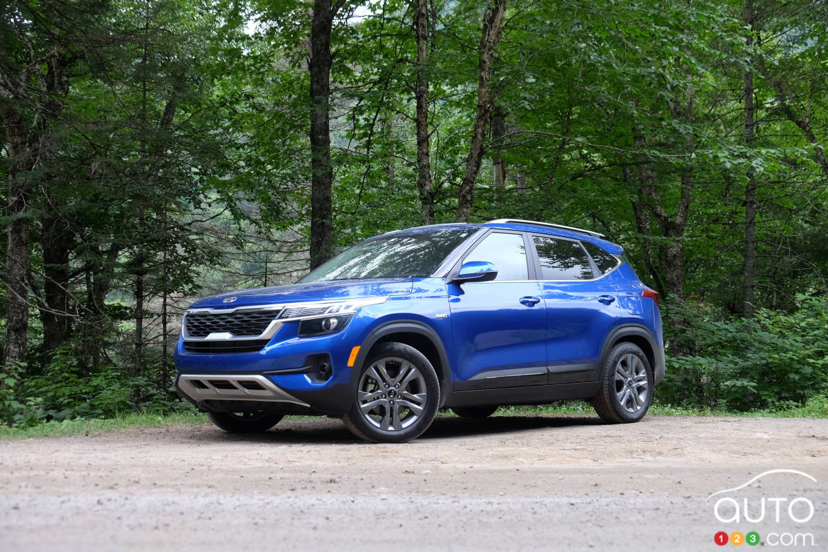 Kia Seltos, trois quarts avant